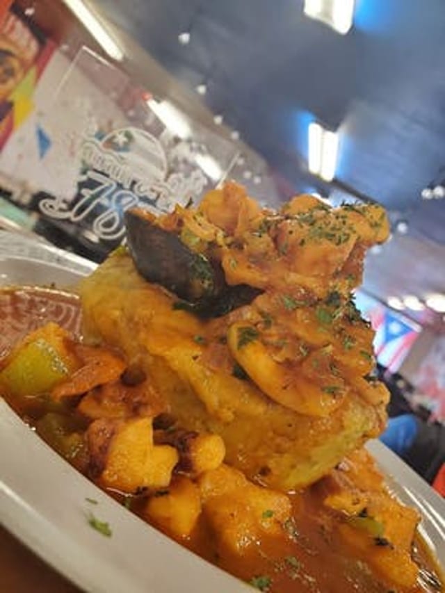 Mofongo de Mariscos.